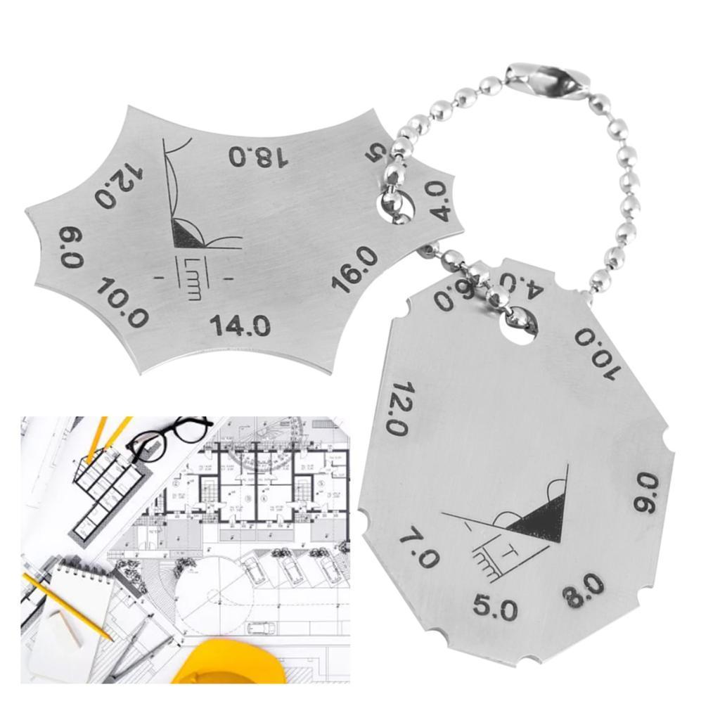 Soyoung WearResisting Welding Gauge คอพกพาสะดวกสําหรับการอ่านชัดเจนภาคสนาม