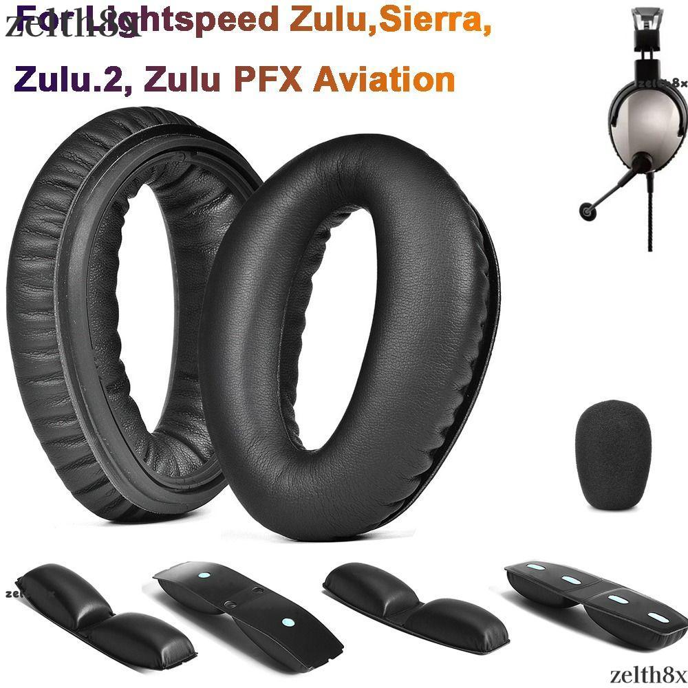 ZELTH 1 คู่หูฟังเบาะ,โปรตีนหนังเปลี่ยนหูฟังแผ่นรองหูฟัง,ทนทานฟองน้ําโฟมชุดหูฟัง Earmuff สําหรับ Ligh