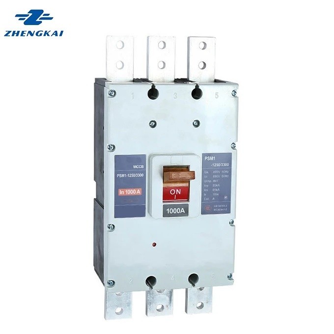 RVWR MCCB CM1-1250 3P 4P 1000A 1250A Electronic Plastic Shell Circuit Breaker