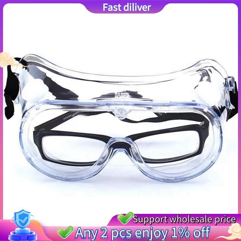 1621 แว่นตา Goggle Anti-Impact PC เคมี Splash ANSI Z87 มาตรฐานความปลอดภัยป้องกันส่วนบุคคล UV ป้องกัน