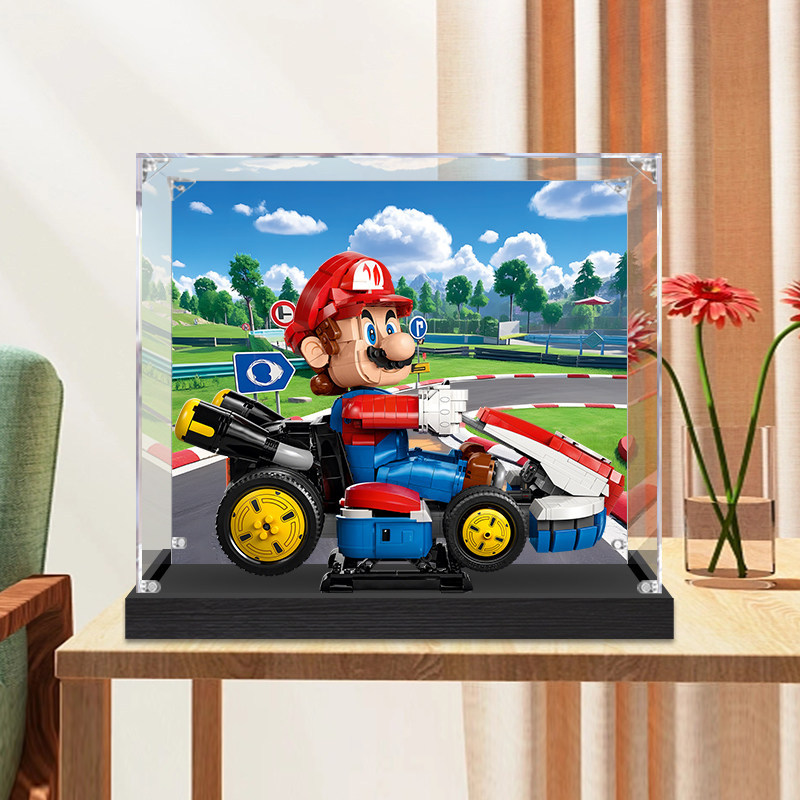 [กล่องแสดงอะคริลิก] เหมาะสําหรับ Lego 72037 Mario Kart-Standard Type กล่องแสดงอะคริลิคกล่องกันฝุ่นเก