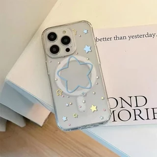 🌈🌈แม่เหล็ก เคสใสกันกระแทก เคสสําหรับไอโฟน 16 เคสชาร์ได้ สำหรับ IPhone 11 17 Pro MAX 13 15 14 12 7/8Plus