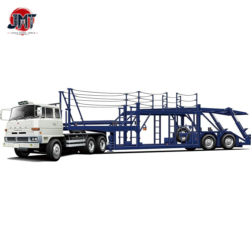 Fujimi Model 1/24 24TR1 Mitsubishi Fuso FV High Cab Tractor & Transporter 24TR-1 Gray