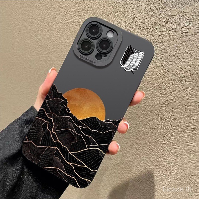 เคสโทรศัพท์กันกระแทก TPU Sunset Mountains เหมาะสําหรับ iPhone 15 16 17 pro max 14 13 12 11 promax xr xs 16promax 15pro 14pro 13pro ซิลิโคนป้องกันกรณี