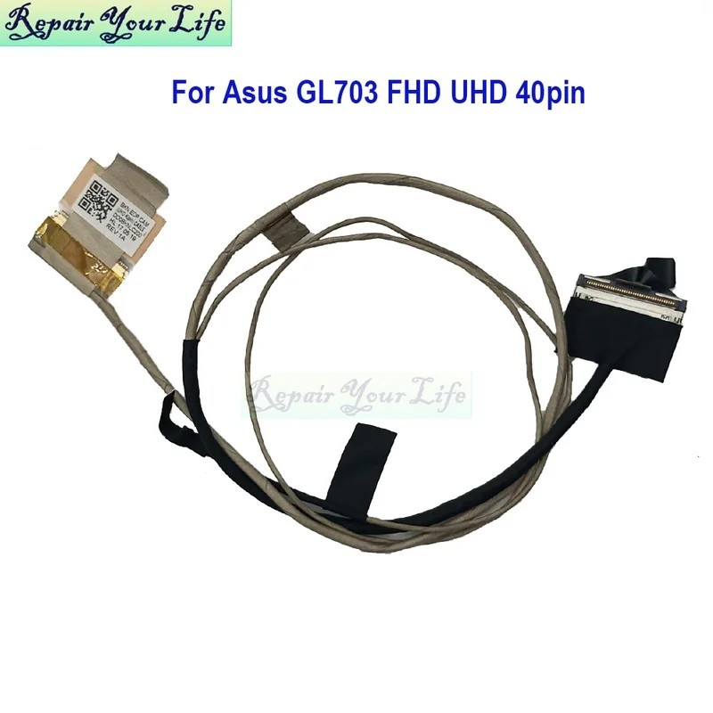 *4Pin แล็ปท็อป EDP FHD LVDS สายหน้าจอสําหรับ Asus ROG GL703VM GL703VD Gl703GE GL703V GL703 DD0BKNLC1