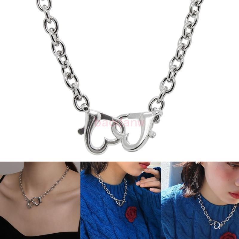 BDW แฟชั่นเครื่องประดับคอคอ Punk Heart เครื่องประดับสําหรับผู้หญิงหญิง Man