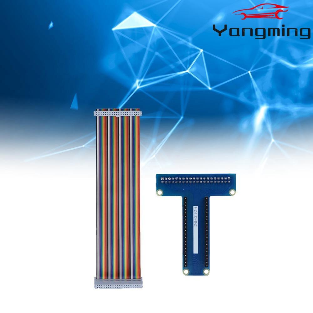 YANGMING T ประเภท GPIO, ใช้งานง่าย GPIO บอร์ดขยาย, แบบพกพา 40Pin สายริบบิ้น GPIO อะแดปเตอร์สําหรับ R