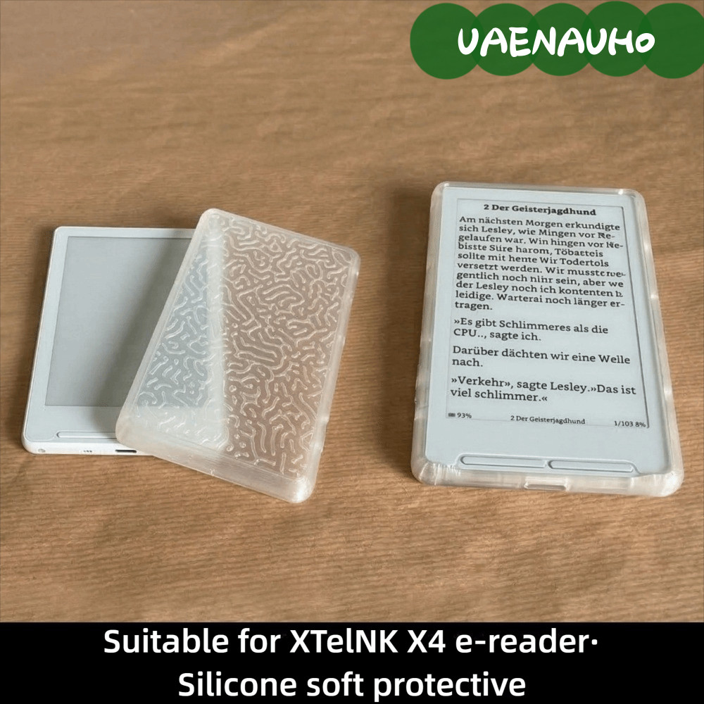 UAENAUH0 EBook Reader,ซิลิโคนยืดหยุ่นE-Reader Cover,Soft Shell Lightweight Readerป้องกันสําหรับXTEIN