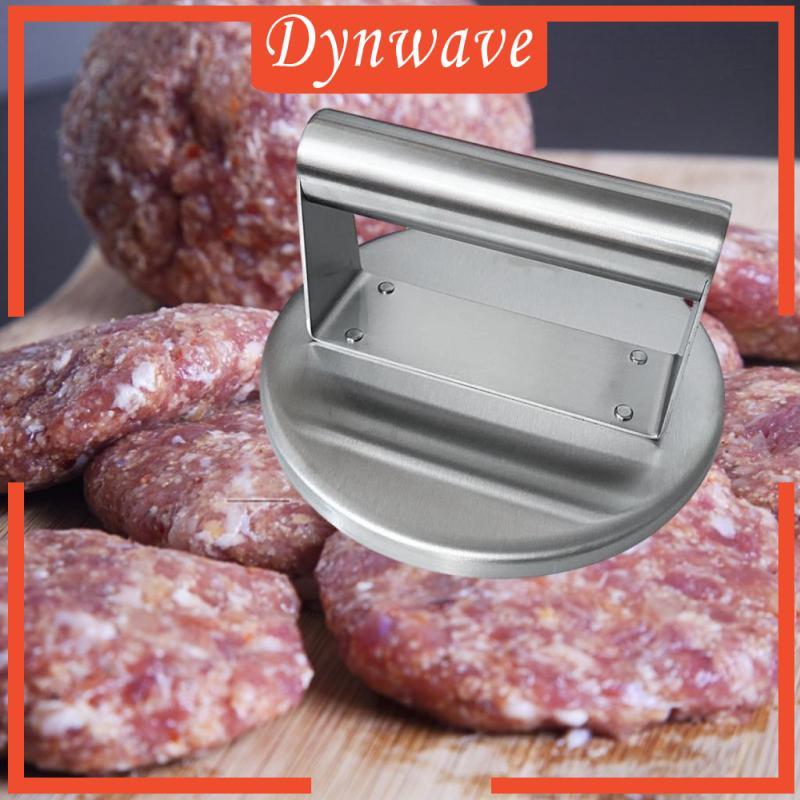 [Dynwave] Burger Press สแตนเลส Burger Smasher Grill Patty Presser Maker พื้นผิวไม่ติดความหนาทําความส