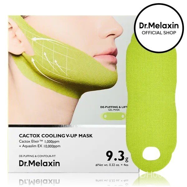 [Dr.Melaxin Official] CACTOX V-LIFTING MEWING BAND พร้อมกระบองเพชร Cooling ลดอาการบวมและกระชับรูขุมข
