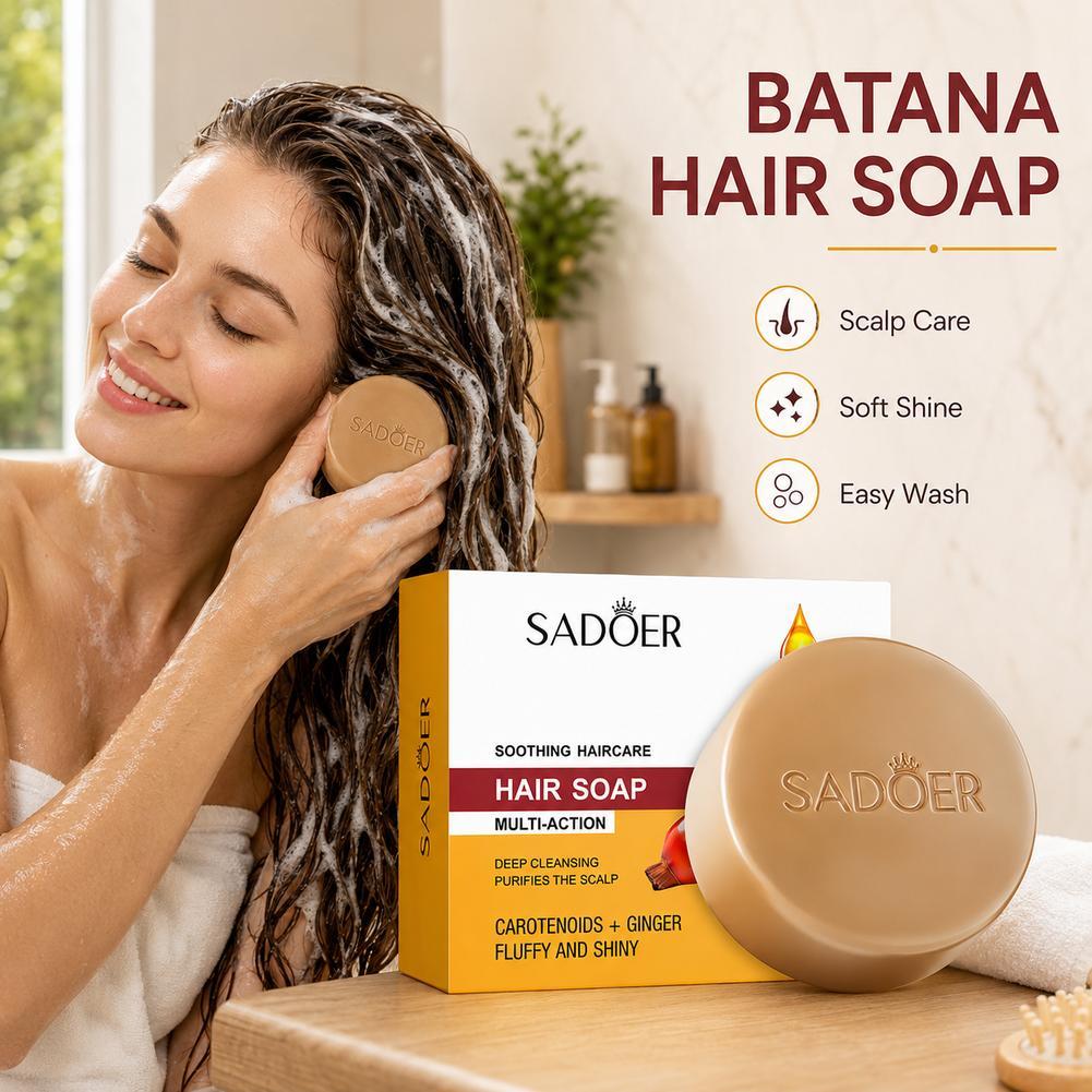 100g Sadoer Batana Hair Soap Deep Cleansing Hair Care Series C8k4