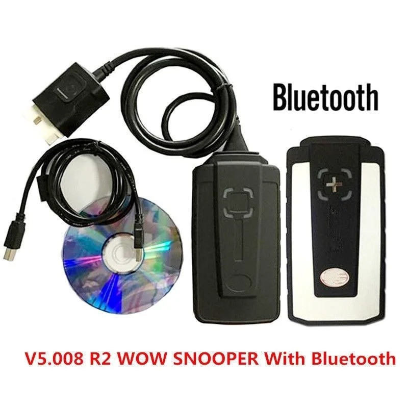 LA0L Wow Snooper DS150E V5 008 Multi Language OBD2 เครื่องสแกนเนอร์บลูทูธเครื่องมือวินิจฉัย TCS CDP 
