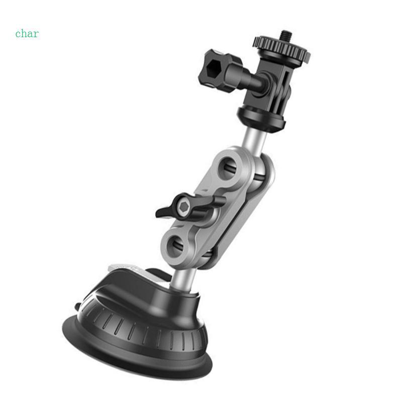 Char ถ้วยดูด Mount Car Windshield Window Holder Dashboard Camera Holder 1 4 นิ้ว