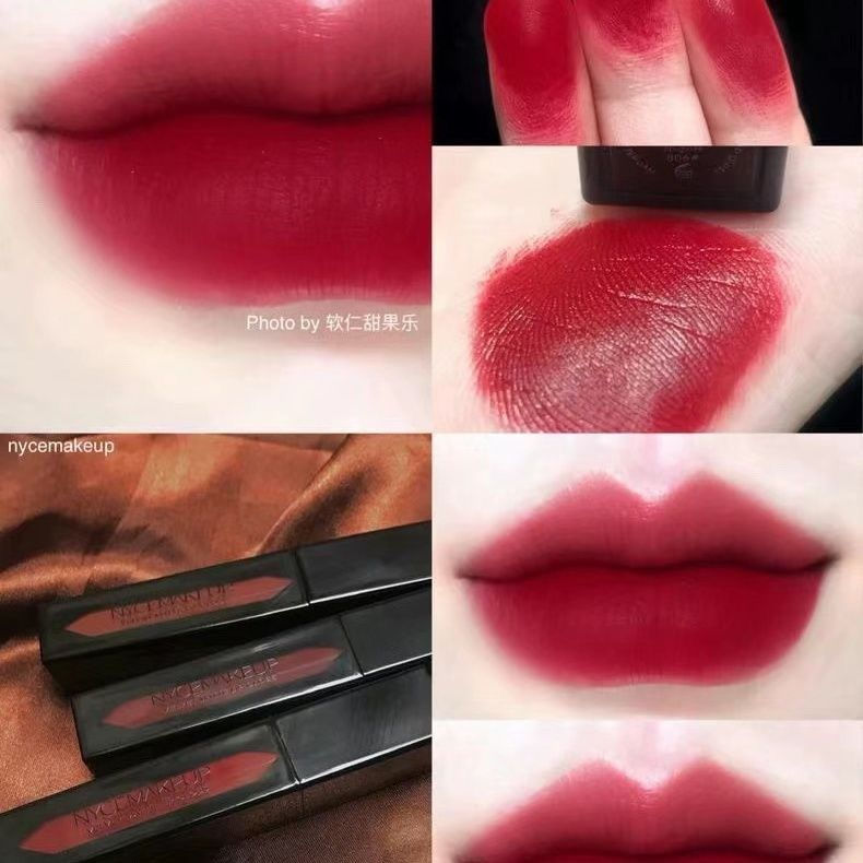 Pure glaze12y New Red Lipstick in Black Tube Box, No Cinnamon, Coffee, Velvet Color Series, Returnab