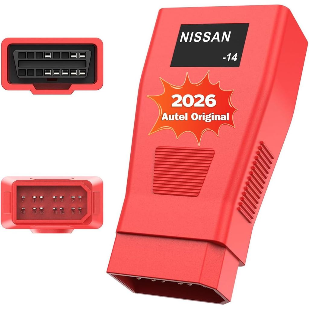 Autel Original OBD2 หญิงเป็น 14pin แปลงอะแดปเตอร์, OBD1 ถึง OBD II Connector สําหรับ Nissan, ทํางานร