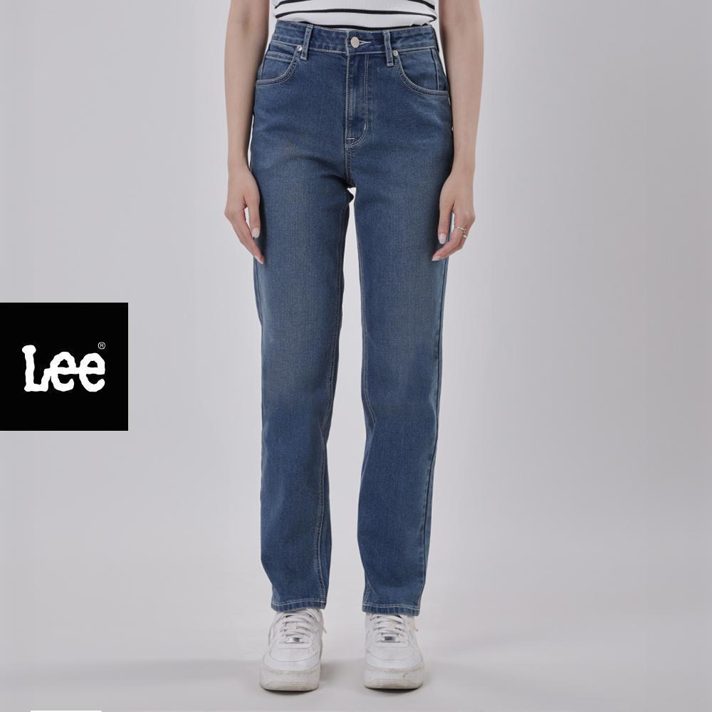 LEE กางเกงยีนส์ผู้หญิง เอวสูง ทรงเข้ารูป รุ่น LE S126WSLIN13 สียีนส์กลาง