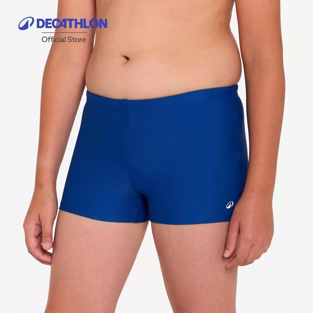 Decathlon Boys’ Swimming Boxer Basic 100 กางเกงว่ายน้ำเด็กผู้ชายทรงบ็อกเซอร์ รุ่น 100 Basic - Blue