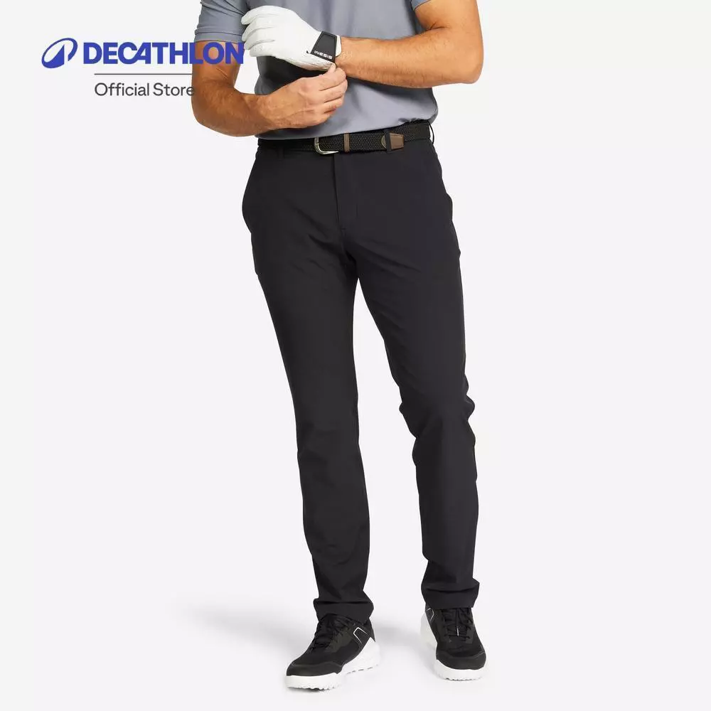 Decathlon Men’S Golf Chino Trousers กางเกงขายาวผู้ชายใส่ตีกอล์ฟ รุ่น Ww500 - Black
