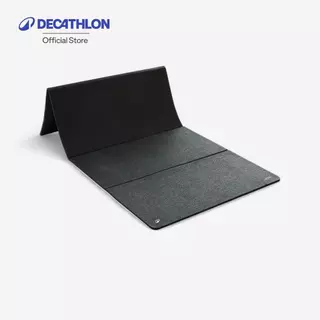 Decathlon 8 Mm Thick Indoors And Outdoors Durable Folding Fitness Mat เสื่อปูพื้นสำหรับการออกกำลังกายหนา 8 มม. - Black