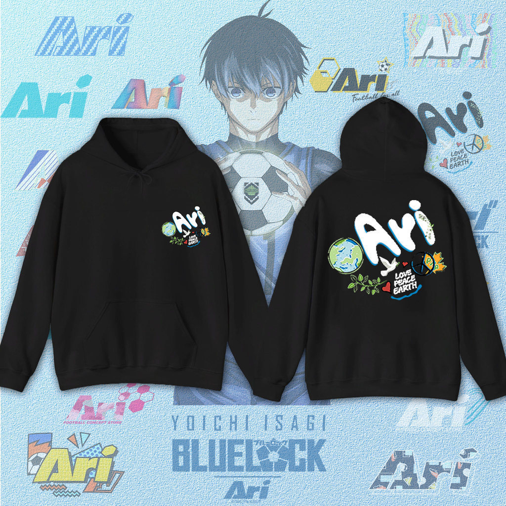【New】เสื้อฮู้ดมีหมวก ARI&Blue Lock ลายพิมพ์อนิเมะบลูล็อกก์ สวมใส่ได้ทั้งชายและหญิง สไตล์แฟชั่นวัยรุ่