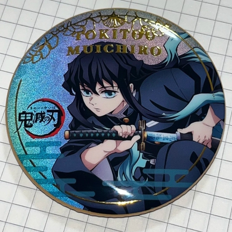 Demon Slayer/Tokitou/Demon Slayer Tokitou Muichiro จี้ป้ายแฟลชคู่/Iczq