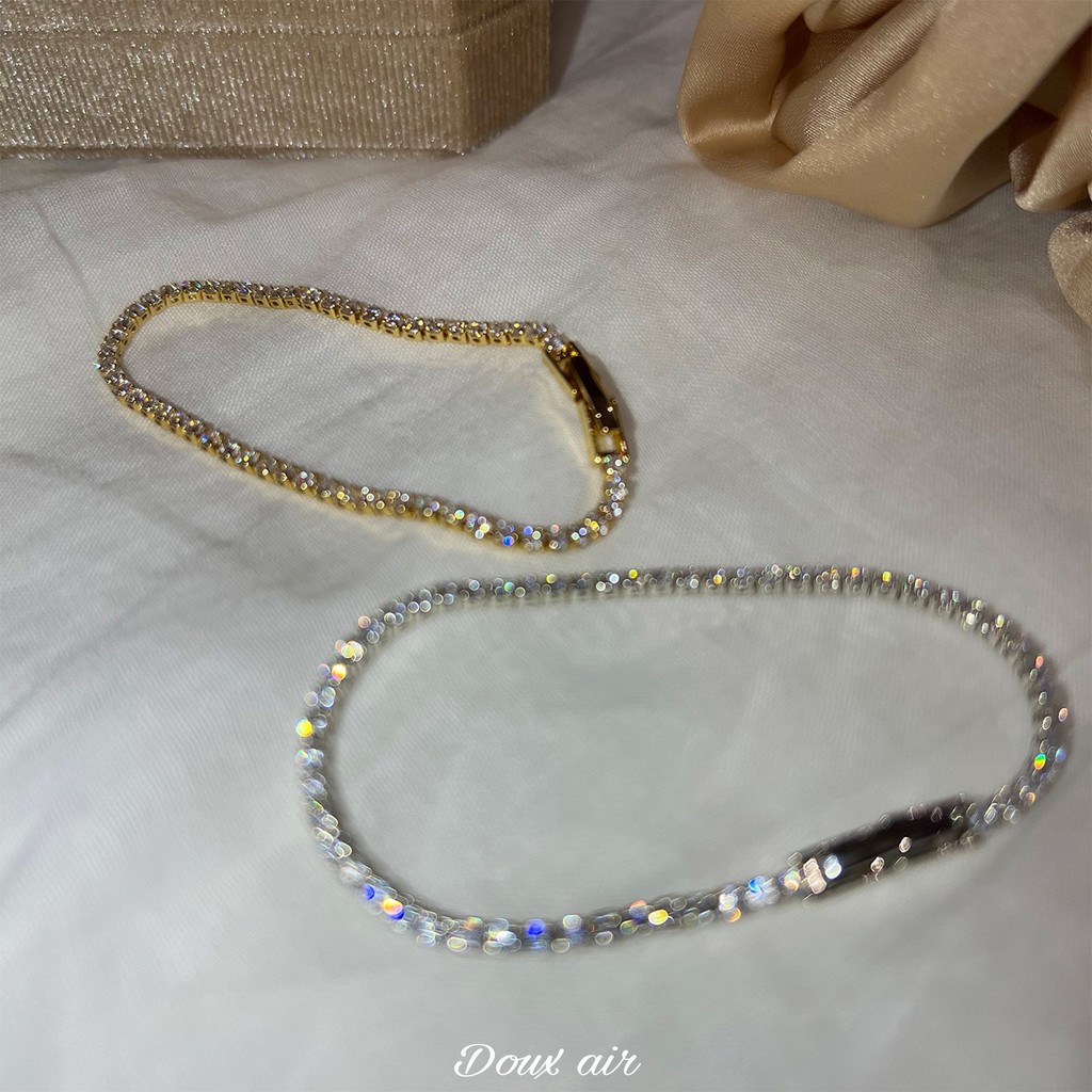 [Miaom] สร้อยข้อมือเพทายส่องแสงสดใสสไตล์ดีแสงดาว ins สร้อยข้อมือเครื่องประดับทุกคู่ที่สวยงาม