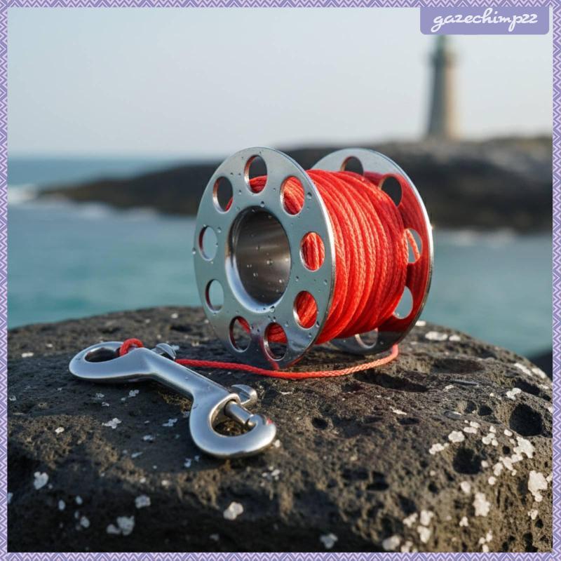 [Gazechimp] Scuba Diving Finger Reel รอกดําน้ําสแตนเลสขนาดกะทัดรัดและพกพาได้