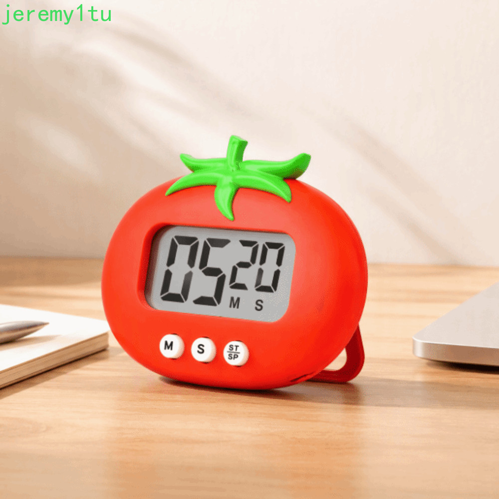 JEREMY Pomodoro Timer, Focus Aid Learning Magnetic Tomato Shape Counting Timer, Portable Timer Remin