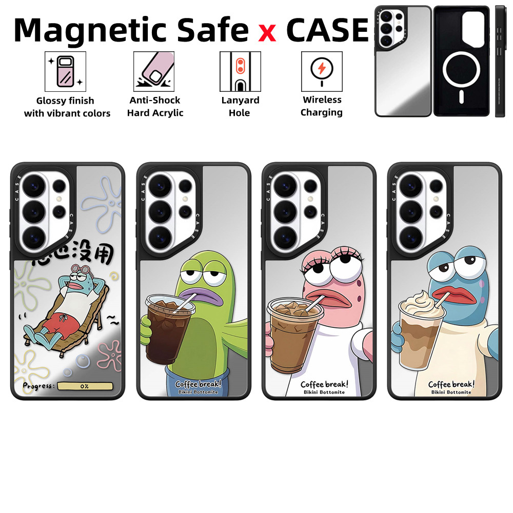 เหมาะสําหรับ Samsung Galaxy S26 S25 S24 Ultra S23 Plus เคสโทรศัพท์Residents บิกินี่ด้านล่างMirror แม่เหล็กปลอดภัยปลอกกันกระแทกความต้านทานฝาครอบป้องกัน