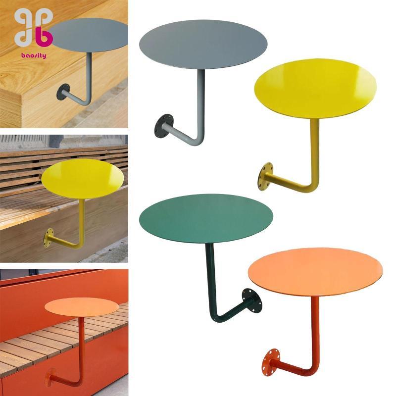 ความBaosity Iron Wall Table Multiuse Side Table โต๊ะลอยสําหรับห้องนั่งเล่นระเบียงเลานจ์อพาร์ทเมนท์ขน
