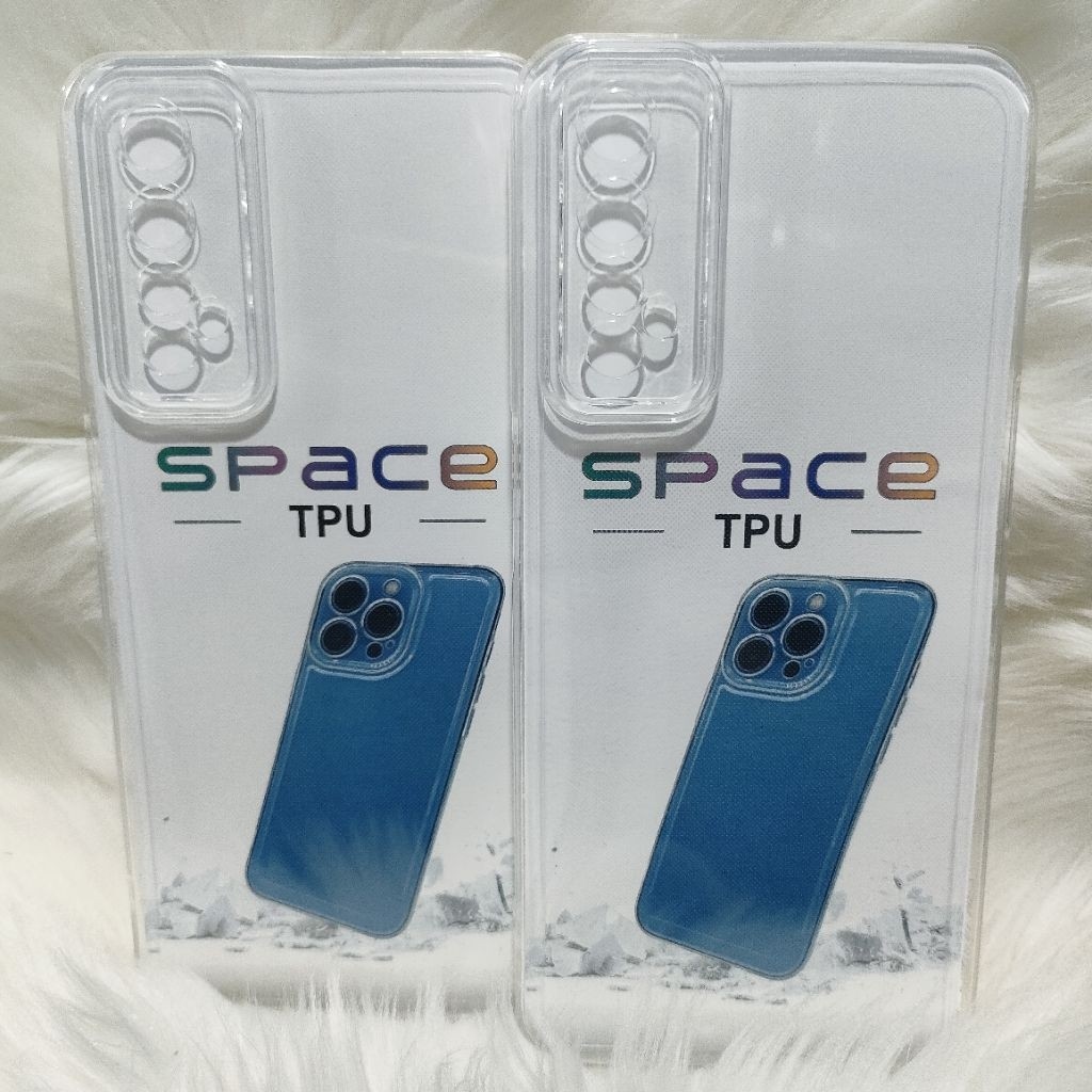 Soft Case Space Tpu Original Realme 7 Realme Narzo 20 PRO เคสซิลิโคน Clear Bening สีดําสีดําโปร่งใส
