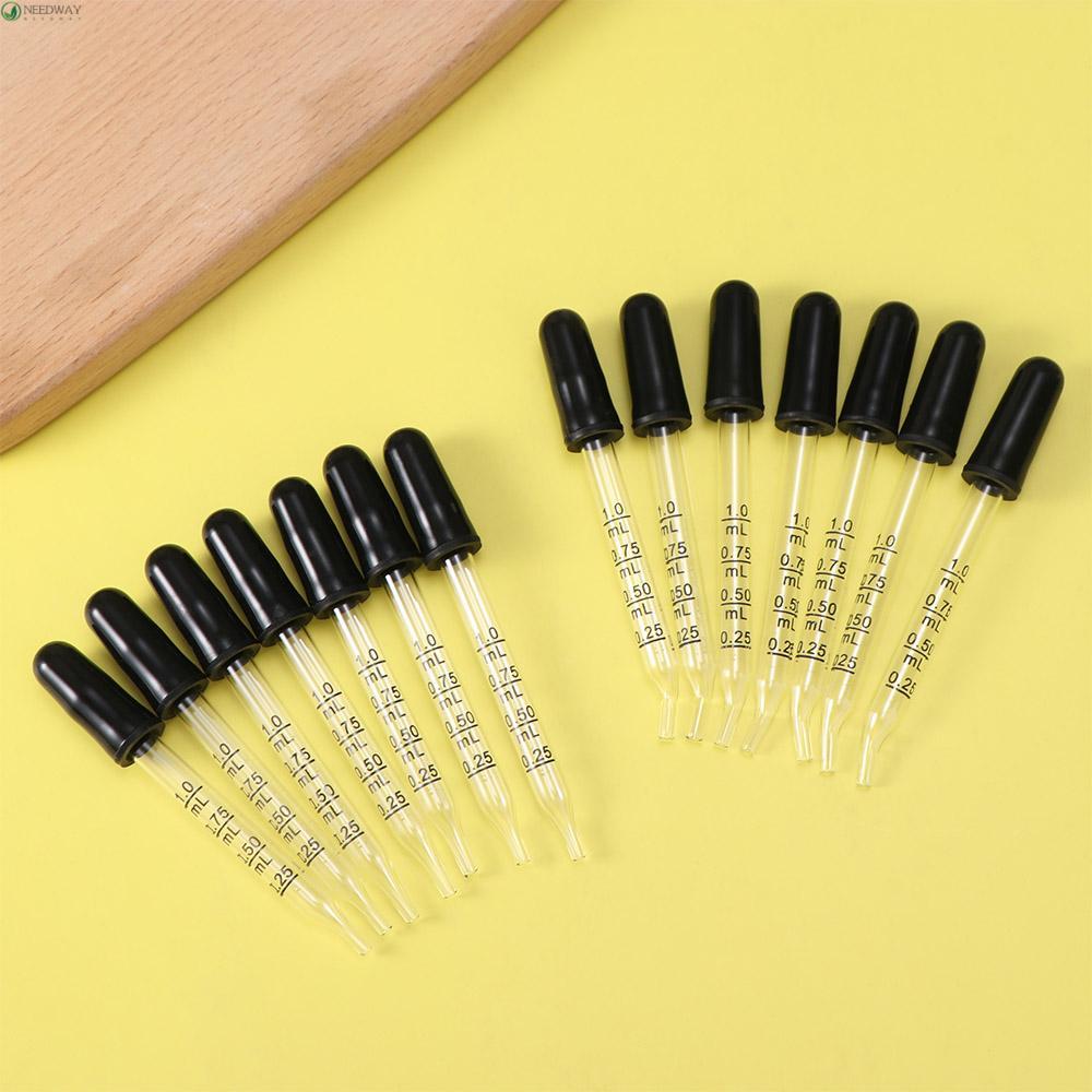 NEEDWAY Scale Dropper นํากลับมาใช้ใหม่อเนกประสงค์ 7 ชิ้นขวดน้ํามันฟาง Scaled Dropper Transfer เคมี L