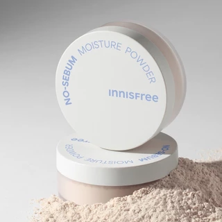innisfree No Sebum Moisture Powder 5g อินนิสฟรี แป้งฝุ่นเนื้อแมจ เบลอรุมขุมขน