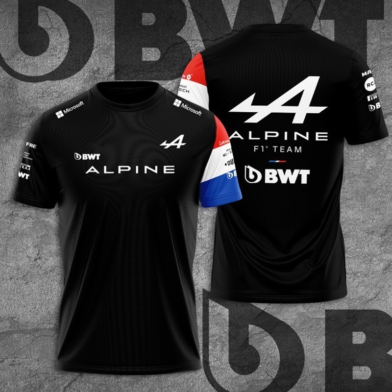 Lando Norris McLaren F1 เสื้อยืดพิมพ์ลาย 3D ขนาดใหญ่แห้งเร็วสูตร One รถแข่ง O-คอ