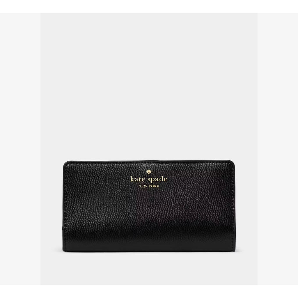 Large Slim Bifold Wallet สีดํา (KN777)