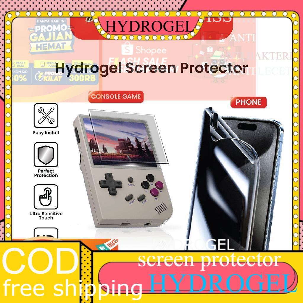 Miyoo Anti-Scratch Hydrogel ทุกชนิดของ HP ป้องกันหน้าจอ Miyoo Mini+ Plus Trimui เต็มหน้าจอไม่กระจกนิ