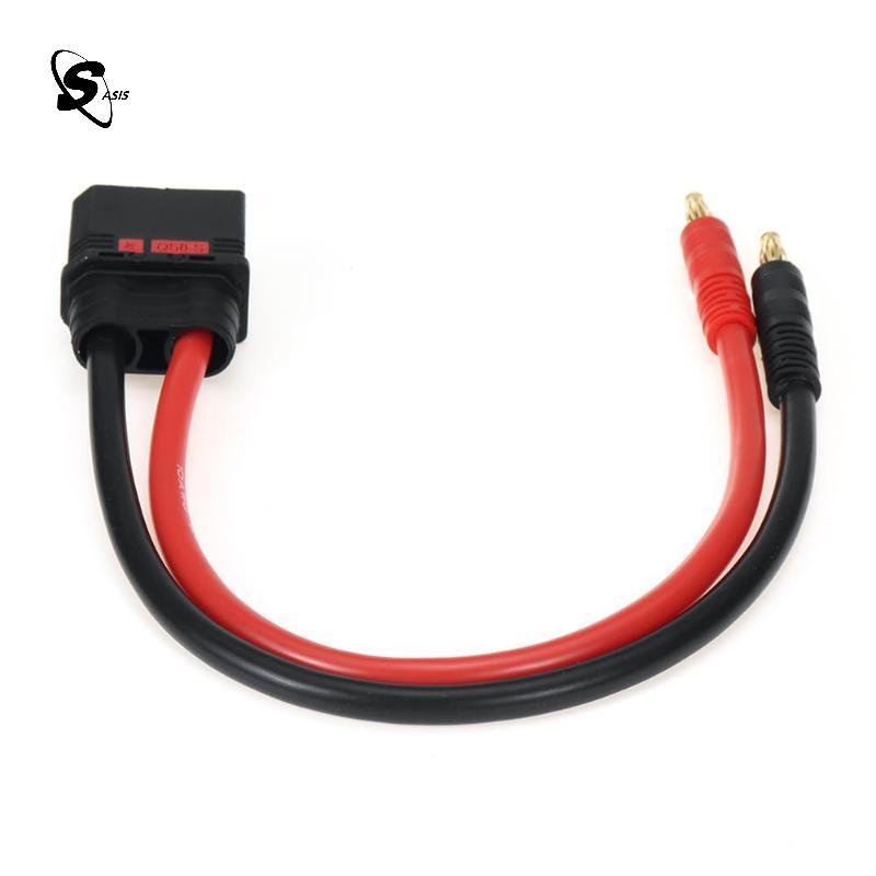 LGTH ชาย 4 มม.Bullet Banana Plug สายชาร์จ 10AWG 30 ซม. QS8 Heavy Duty สายชาร์จตะกั่วร้อน