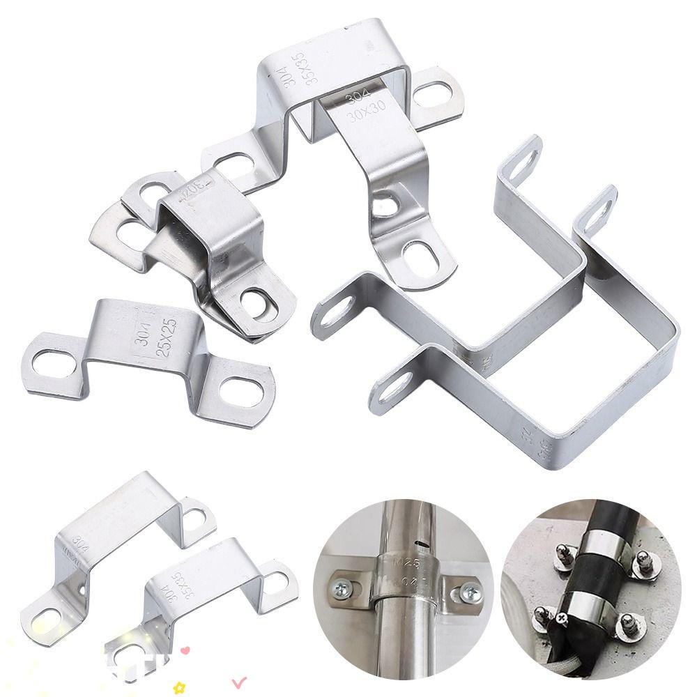 BRIGHTIX0 Ohm Tube Card, Fastening Buckles M-Shaped U-Shaped Square สี่เหลี่ยมผืนผ้า Horseback Hose 