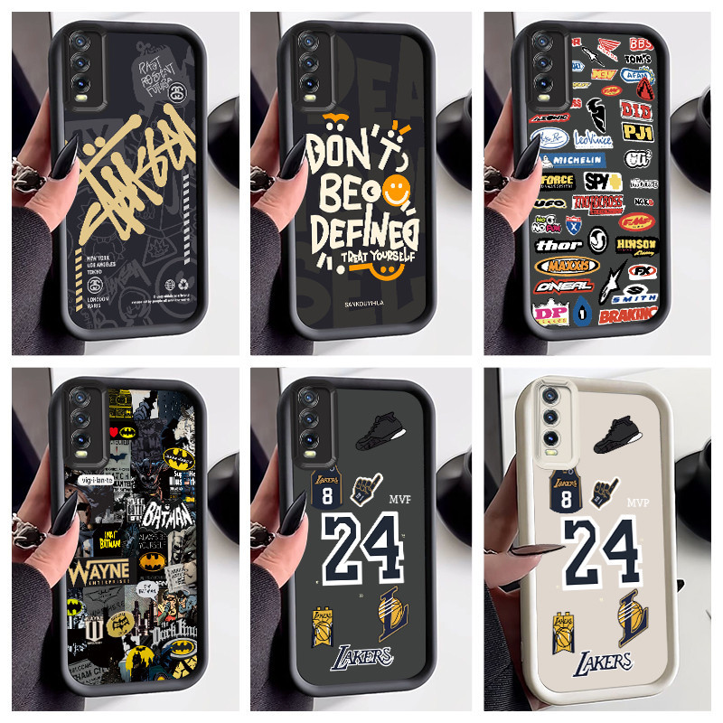 เคส Vivo Y20/Y12S/Y12A/Y20S เคส Vivo V2026/V2029/V2043 เคส Cool Street Boy Matte ซิลิโคนเคสโทรศัพท์ป้องกันการตก YQ-JGS