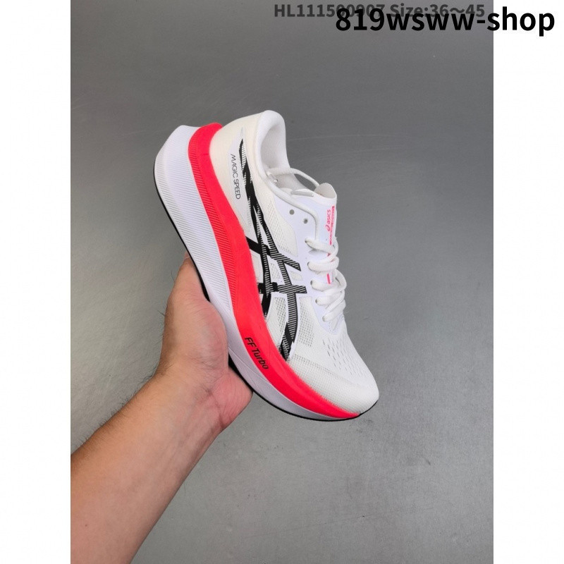 MAGIC SPEED 4 ผู้ชายผู้หญิง Breathable Cushioning คาร์บอนรองเท้าวิ่ง 7F7V1 U4DD