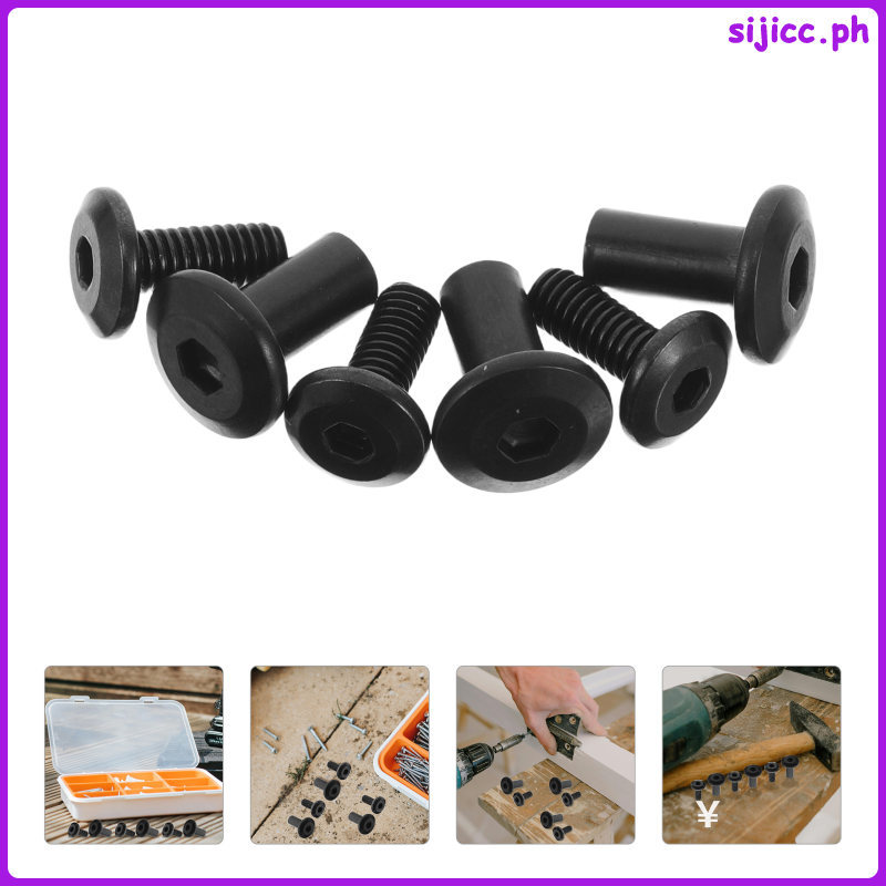 20 ชุดไดรฟ์ Socket Cap Bolts Dowel Joint Nuts Assortment Kit เฟอร์นิเจอร์ Crib Connecting Bolts Nuts