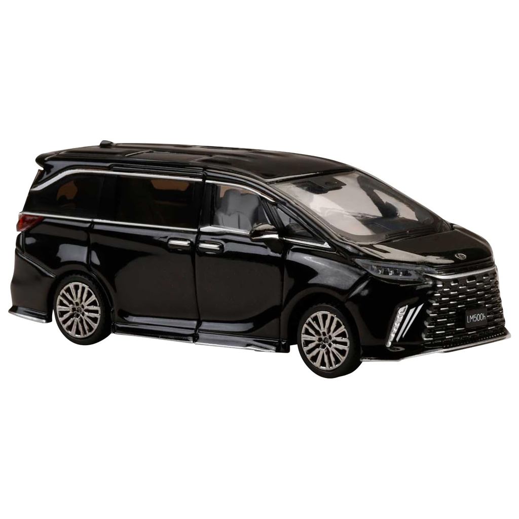 1/64 LEXUS LM Custom Version 4-Seater 500h (RHD) Graphite Black Glass Flake / White InteriorDirect f