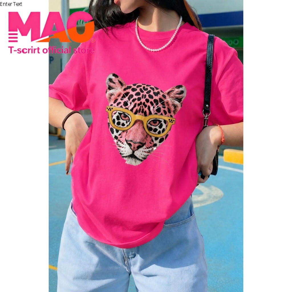 COD (จัดส่งในกรุงเทพฯ) MAO Shop เสื้อยืดสีเขียวเข้มใหม่ เสื้อยืดการ์ตูน Tigger oversize ผ้าฝ้าย 100% S-3XL #56112