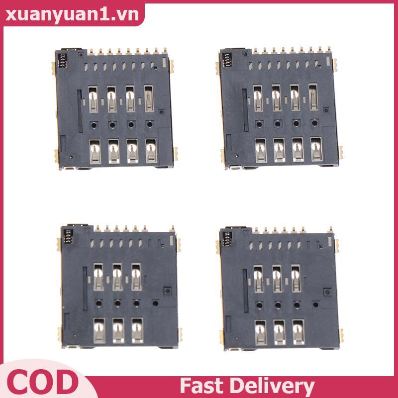 XUAN 2 ชิ้น MUP-C792 Micro Sim Card Connector Patch Self-piercing 6 + 8 + 1P ซิมการ์ดสล็อต Soet VN