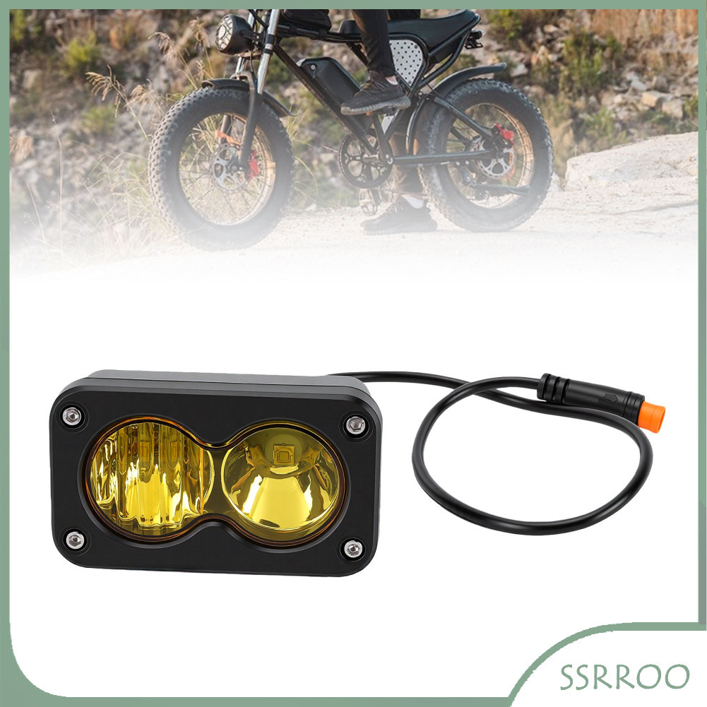 Ssrroo 3 นิ้ว LED ไฟหน้าสำหรับ Ridstar Q20 High Beam Mountain ไฟฟ้า Pin กันน้ำ Connector
