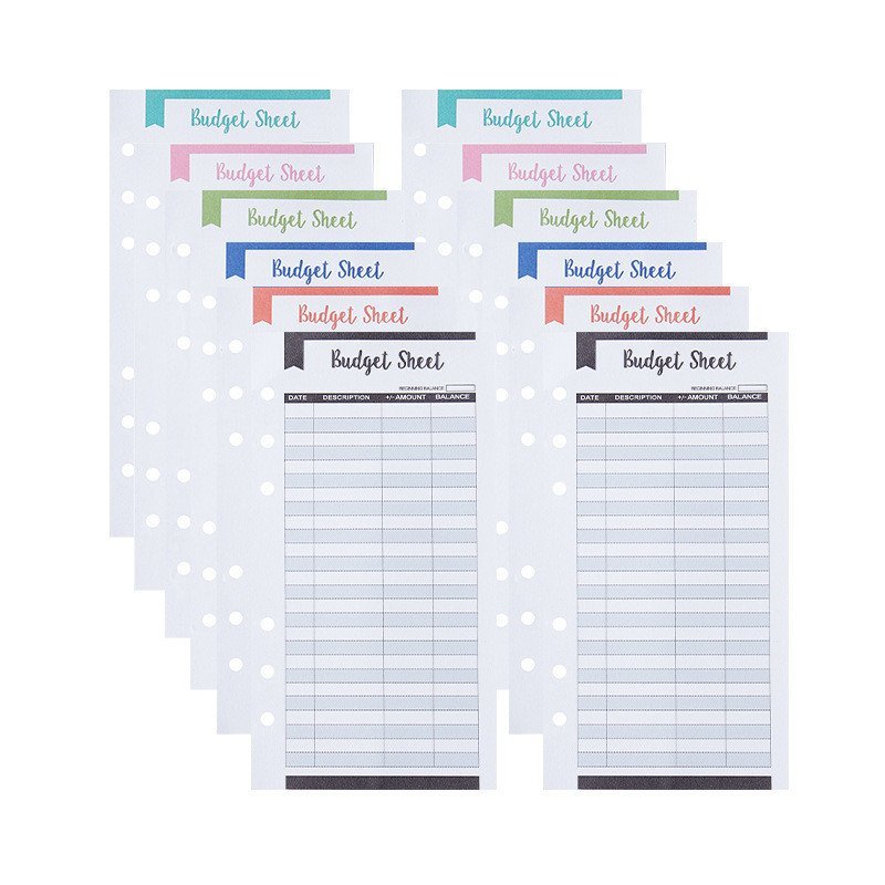 Build-in Card Six-Color Hole Cash Plan Consumer Card Paper Build-in Business Envelope Letter Paper P