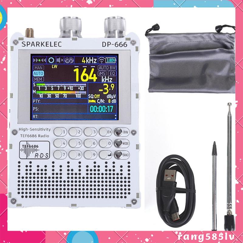 DP666 วิทยุ Full Band FM/LW/MW/SW วิทยุความไวสูง TEF6686 ชิป 2.8 นิ้วหน้าจอสัมผัส IPS rang585.th