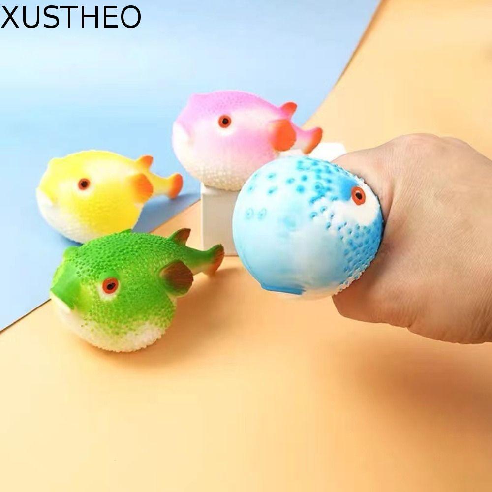 XUSTHEO Pufferfish Squeeze ของเล่น, TPR Pufferfish Pufferfish Squeeze Pinch ของเล่น, Kawaii Pinch นุ