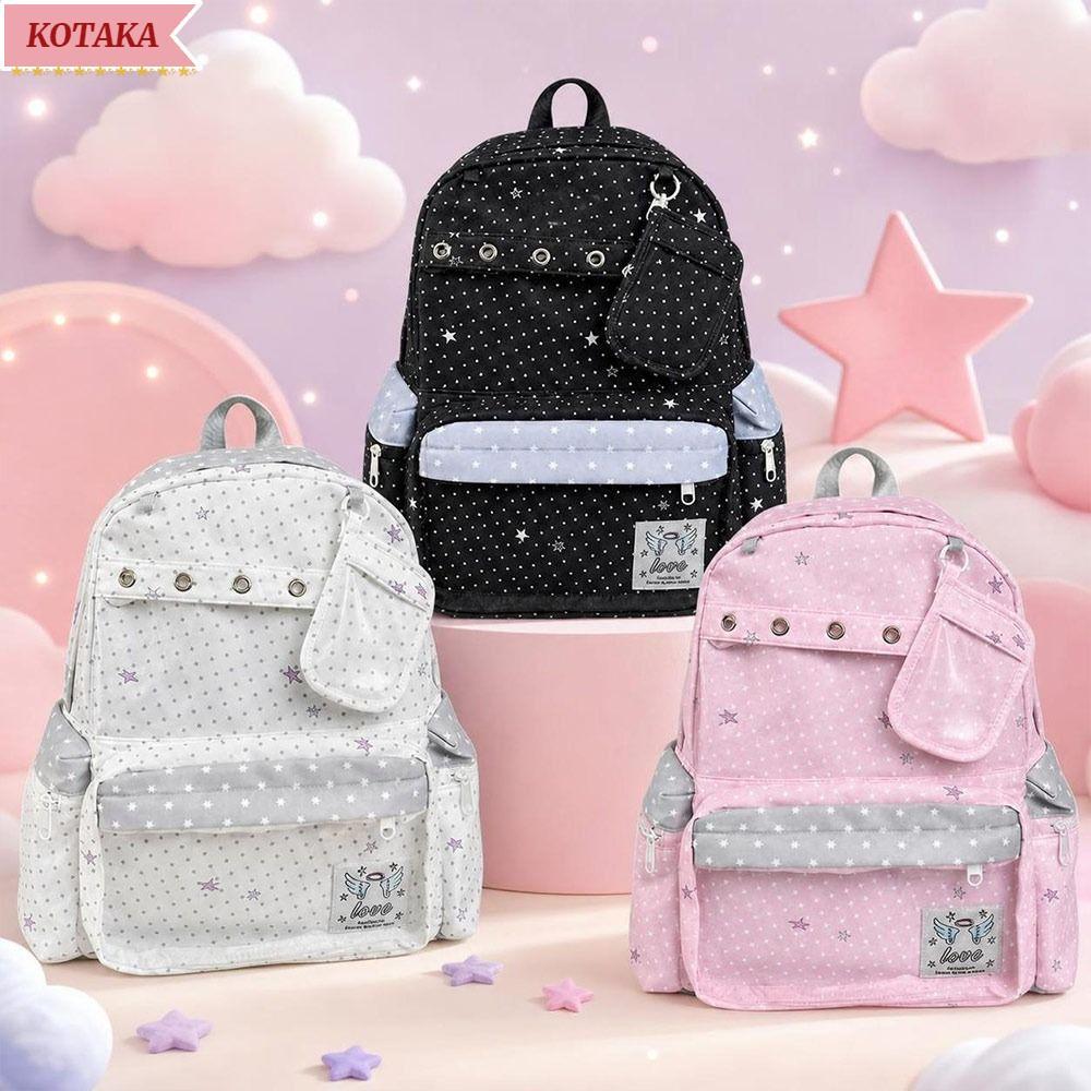 KOTAKA Laptop Backpack กระเป๋า Y2K Ita ความจุขนาดใหญ่