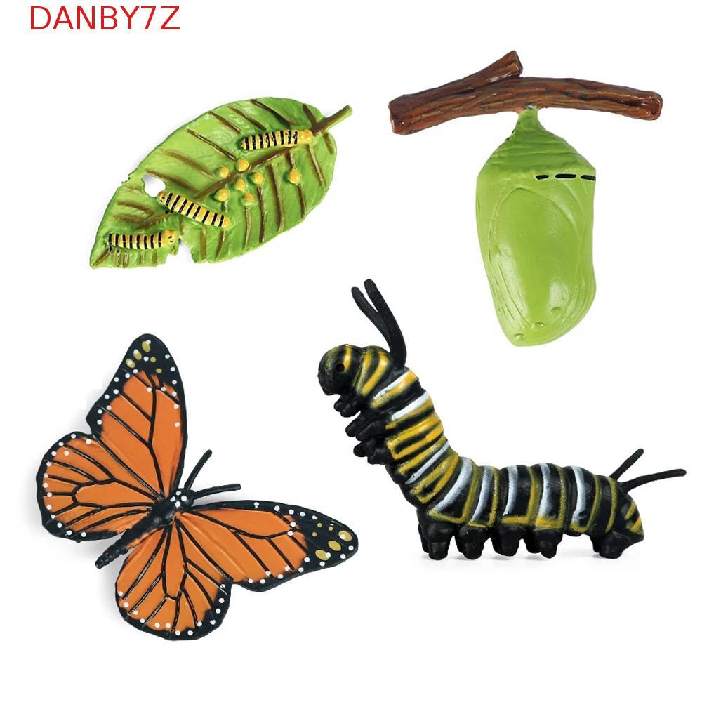 DANBY7Z จําลองสัตว์สําหรับเด็กวิทยาศาสตร์ของเล่นผีเสื้อ Growth CYCLE การสอนวัสดุไก่ Spider Life CYCL